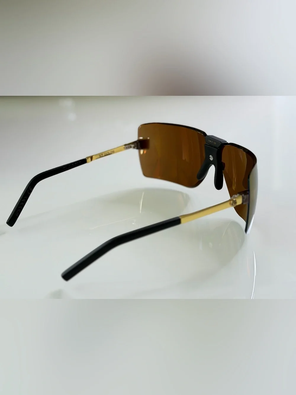 Gargoyles 2016 Limited Edition Shield Sunglasses 37 Golds Rare NWT
